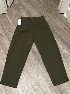Women’s Olive Green Casual Trousers